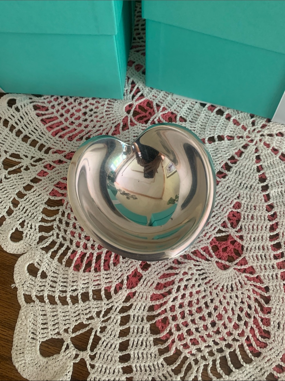 Polished Heart-Shaped Metal Catchall